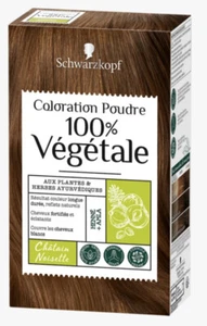 **LOT DE 3** Coloration 100% végétale SCHWARZKOPF poudre Châtain noisette - Imagen 1 de 7