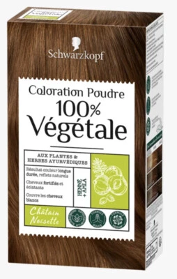 **LOT OF 3** 100% vegetable coloring SCHWARZKOPF brown hazelnut powder - Image 1 of 4