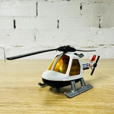 Helicopter 1982 Rescue White Orange Black Base MB75 - Image 1 of 4