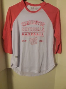 NEW Washington Nationals Gameday MLB Logo Soft Long Sleeved Drifit Size Med - Picture 1 of 2