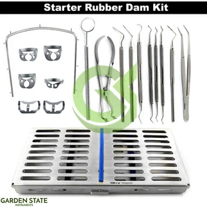 Kieferorthopädisches Gummi Dam Starter Kit Dental Endodontic Restorative Set - Bild 1 von 12