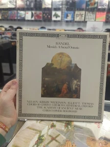 HANDEL MESSIAH A SACRED ORATORIO THE ACADEMY OF ANCIENT MUSIC 1980 3 LP BOXSET - Picture 1 of 4