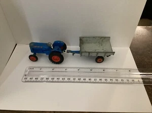 Lesney Matchbox Blue King Size No.11 Fordson Tractor. W/ Whitlock Trailer - Picture 1 of 9
