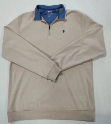 Izod Men’s Sweater LT Pullover Quarter Zip Advantage Stretch Performance Golf - Image 1 of 4