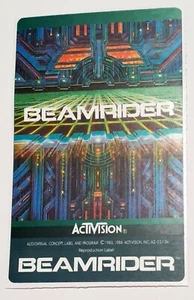 Replacement Atari 2600 Activision Beamrider Label Machine cut - Picture 1 of 3