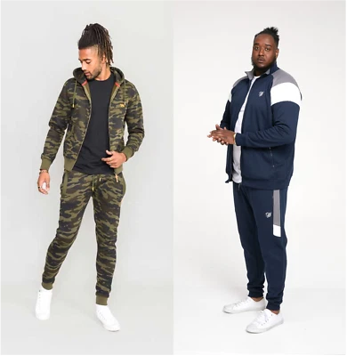 D555 Duke Hombre Chándal Camuflaje y Azul Marino Couture Chaqueta Talla S-8XL - Imagen 1 de 3