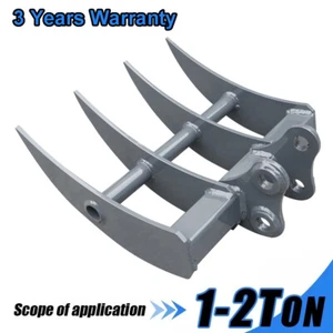 Rake Attachments Tools For 1-2Ton Mini Excavators Excavator Small Digger 520mm - Picture 1 of 10