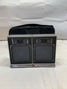 vintage Binatone SOUNDsac Personal Stereo Walkman Speakers With Carry Case - Picture 1 of 8