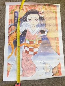 Anime Demon Slayer - Nezuko - Leinwand Wand Scroll Poster - 19,5 H x 13,5 B - Bild 1 von 2