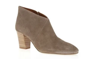 Botín al tobillo Aquatalia 244439 de gamuza con tacón ancho beige talla 11 EE. UU. - Imagen 1 de 6