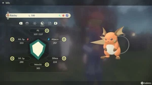 RAICHU ALFA SHINY 6IV FULLY TRAINED + ALL MOVES - LEGGENDE POKEMON: ARCEUS - Picture 1 of 3