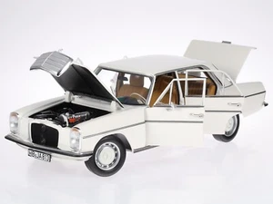 Mercedes W115 200 /8 1968 blanco modelo de coche 183770 Norev 1:18 - Imagen 1 de 7
