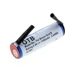 Batteria Ricambio BRAUN ORAL B SONIC Cd 9S-RWT05 RS-MH 3941 2N-600AE 2,4V 1100mA - Imagen 1 de 2