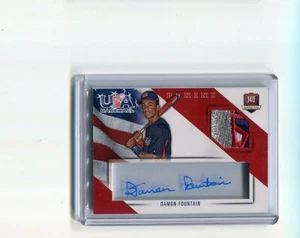 2015 USA Baseball 14U Team Damon Fountain Auto Patch 2/49 - Picture 1 of 1