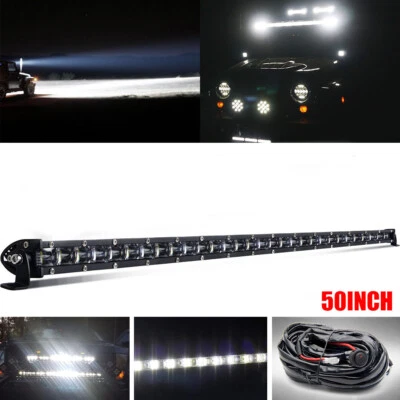 50"INCH 1200W Led Light Bar Spot Flood Combo Offroad Driving 4WD Truck ATV 52/54 - Image 1 of 4