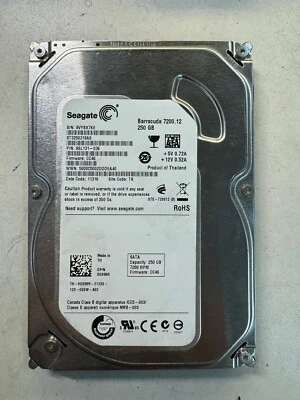 DELL G998R ST3250318AS 9SL131-036 250GB Firmware CC46 Code 11316 SATA 3.5" HDD - Image 1 of 4