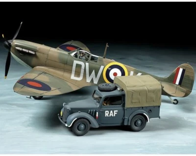 Tamiya Spitfire Mk.I & British Light Utility Car 10HP 1:48 25211 modellismo - Immagine 1 di 4