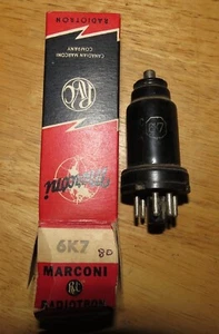 6k7 Vacuum tube   GE - Bild 1 von 2
