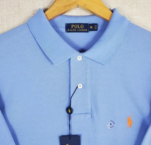 POLO RALPH LAUREN New $115 Size XL Mens Sport Shirt 100% Cotton Light Blue - Picture 1 of 13