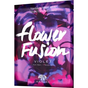 ORIGINS Flower Fusion Mask Face VIOLET Hydrate Moisturize Skin One Sheet NeW - Picture 1 of 1