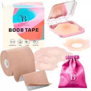 Breast Lift Tape, Silicone Nipple Covers, Boob Tape - 1 Pack - Picture 1 of 12