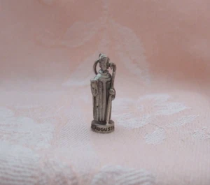Vintage CREED ST. AUGUSTINE 3D Sterling Silver Charm - Picture 1 of 5