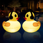2 Pack Swimming Pool Inflatable Solar Lights Floats Summer Beach Party Floating