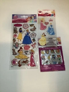 Disney Princess Scrapbooking Crafting Stickers Cinderella Snow White Belle - Picture 1 of 4