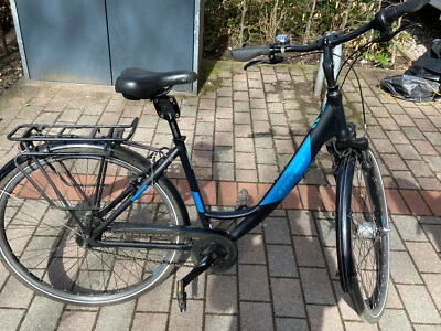 Stevens citybike damen 28 Zoll Schwarz/Blau mit Cane Creek Federsattelstütze - Bild 1 von 4