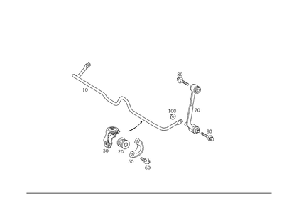 Varilla Original Mercedes-Benz 203-320-07-89 Foto 1 de 2