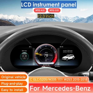 12.3” Digital Cluster For Mercedes Benz C-Class W205 2015-2018 GLC W253 2016-19 - Bild 1 von 14