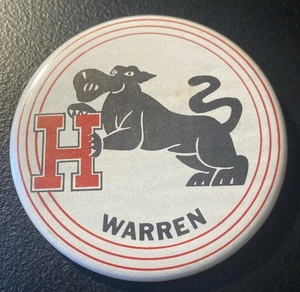 Vintage Warren Harding Panthers Ohio Button Pinback 02 - Picture 1 of 3