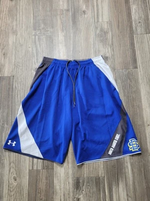 South Dakota State Shorts Mens Medium Blue NCAA Basketball Under Armour Athletic - Image 1 of 4