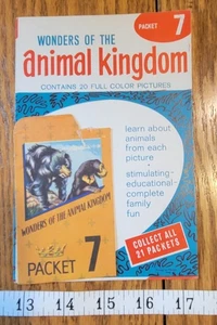 Vintage, Wonders of the Animal Kingdom, Paket 7 von 20 vollfarbigen Tierbildern - Bild 1 von 1