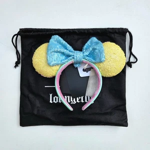 NEU Loungefly Disney Minnie Mouse Pastell Pailletten Ohr Stirnband mit abnehmbarer Schleife - Bild 1 von 14