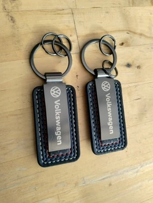 2 x VW Volkswagen Emblem Keyring Keychain Golf Polo Beetle T4 T5
