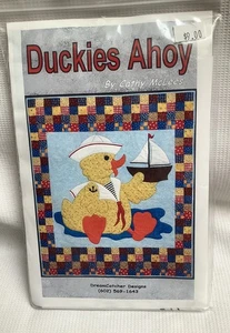 Cathy McLees Quilt Pattern Duckies Ahoy Dreamcatcher Designs 39 x 47” - Picture 1 of 3