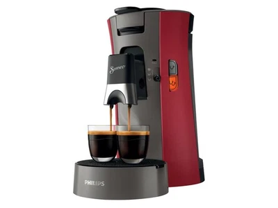 PHILIPS Senseo Select Kaffeepadmaschine, 1 Bar, rot - B-Ware gut - Bild 1 von 2