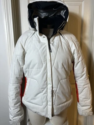 Chaqueta esquí nieve Rossignol para mujer mediana, blanca y naranja Foto 1 de 4