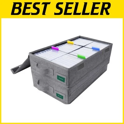 Compact Cassette Tape Holder Set – Organize Up to 96 Cassettes Effortlessly - Image 1 of 4