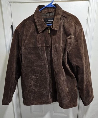 Croft & Barrow Men's Leather Jacket - Size LARGE - Pre-Owned - Wore 1x - EX Cond - Image 1 of 4