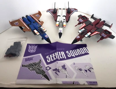Transformers G1 Reissue SEEKER SQUADRON: Dirge + Thrust + Ramjet - Image 1 of 3