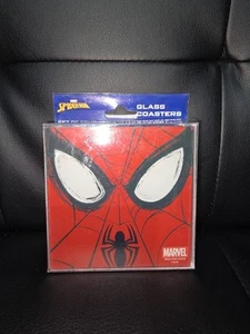 Marvel Amazing Spiderman Sottobicchieri in Vetro Set di 4 Sottobicchieri Caffè Tè 4" x 4" - Foto 1 di 1