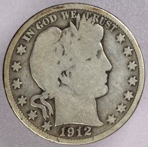 1912 Barber Silver Half Dollar 50C-G - Picture 1 of 2