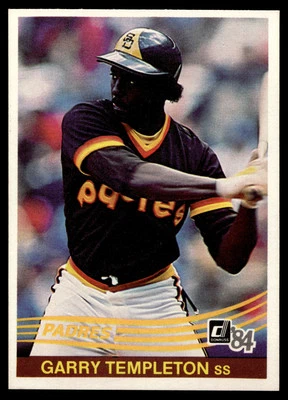 1984 Donruss Garry Templeton #185 San Diego Padres - Image 1 of 2