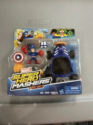 Marvel Super Hero Mashers Micro Capitán América Racer H48 Foto 1 de 2