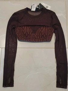 IVY Park Beyoncé x Adidas Monogram Crop Top Sz S (HB8409) NWT MSRP: $75 - Picture 1 of 6