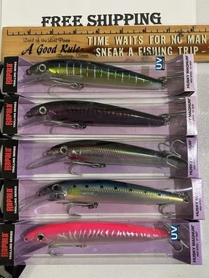 LOTE DE 5 Rapala Husky Magnum HMAG-15 15 cm 36 g 1-1/4 onzas 5 colores diferentes nuevo en paquete Foto 1 de 3