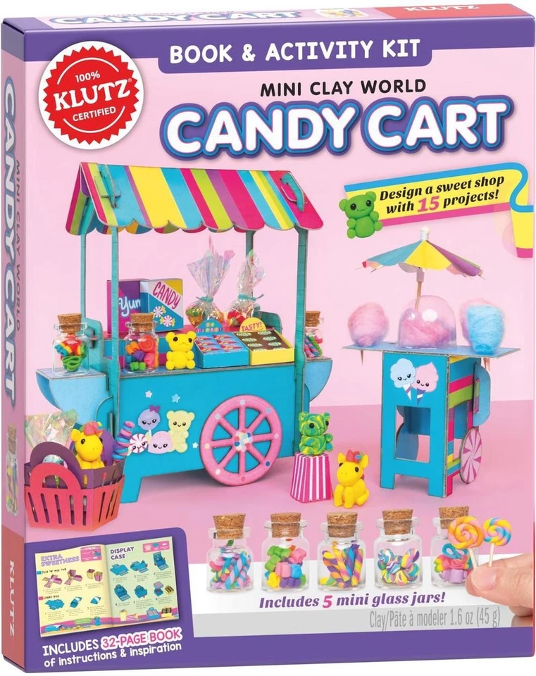Mini Clay World: Candy Cart (Klutz) by Editors of Klutz Paperback Book - Image 1 of 1