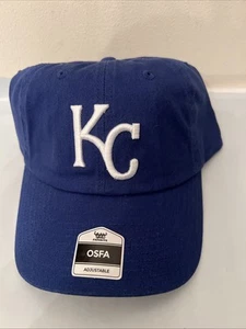 MLB Kansas City Royals Baseball Men's Adjustable Hat Blue Fan Favorite "KC" -NEW - Picture 1 of 9